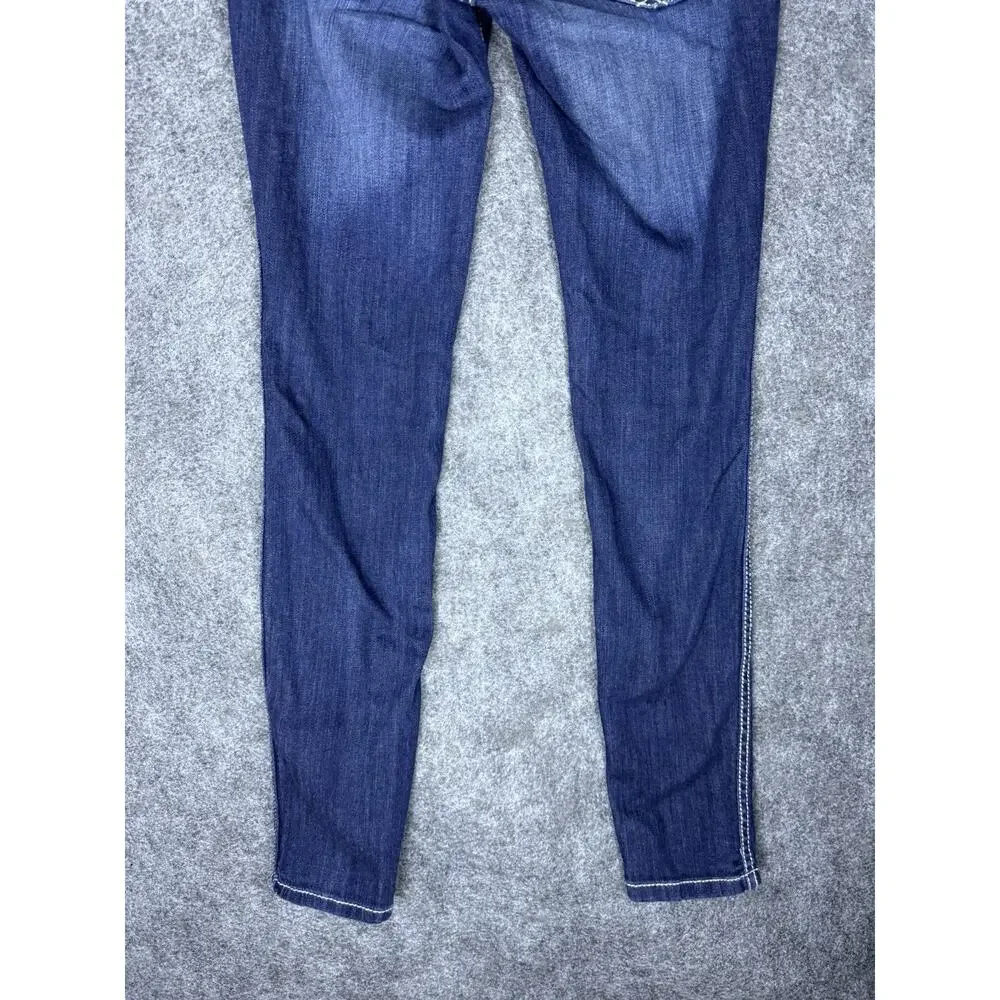 ARIAT Real Denim - Women's Jeans - Mid Rise Skinny Blue - Size 25R - Picture 12 of 14